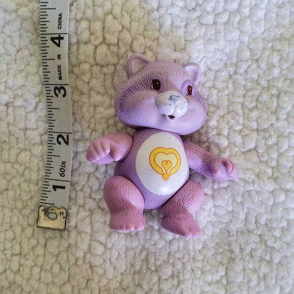 Vintage Care Bears BRIGHT HEART RACCOON Poseable Toy Figure - Picture 6 of 7